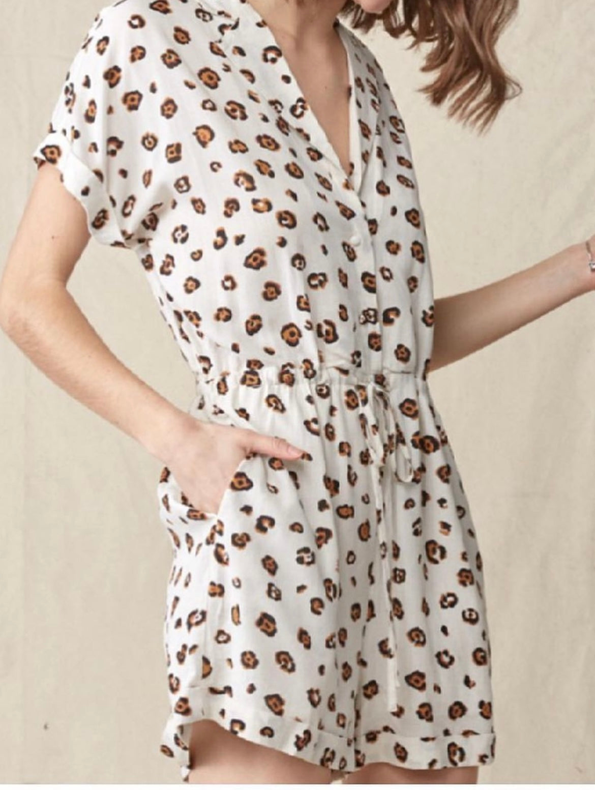 Leopard romper