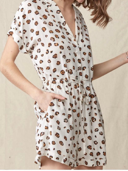 Leopard romper